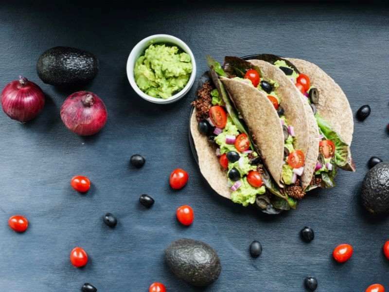 tacos vegan di cavolfiore