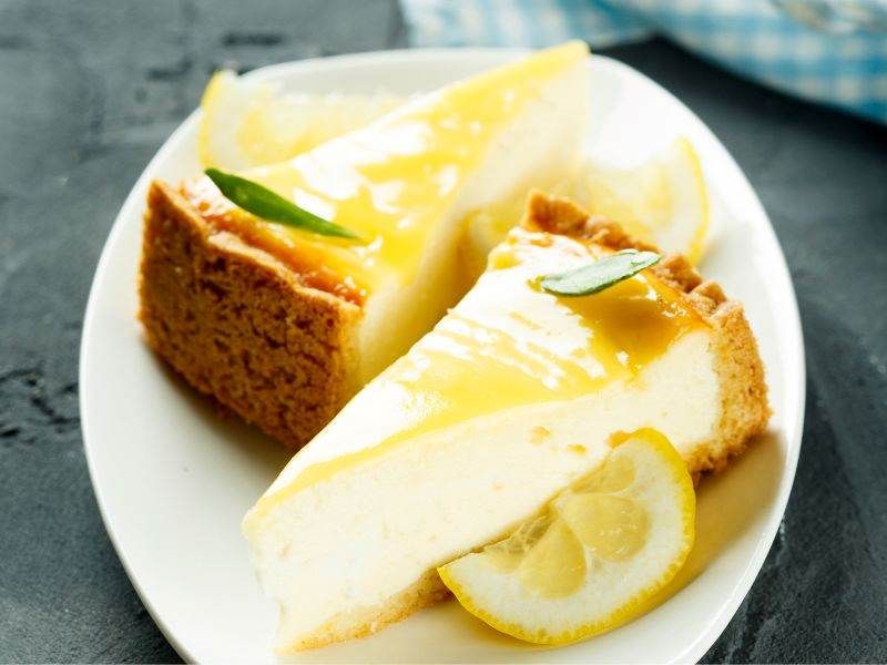 cheesecake vegana al limone