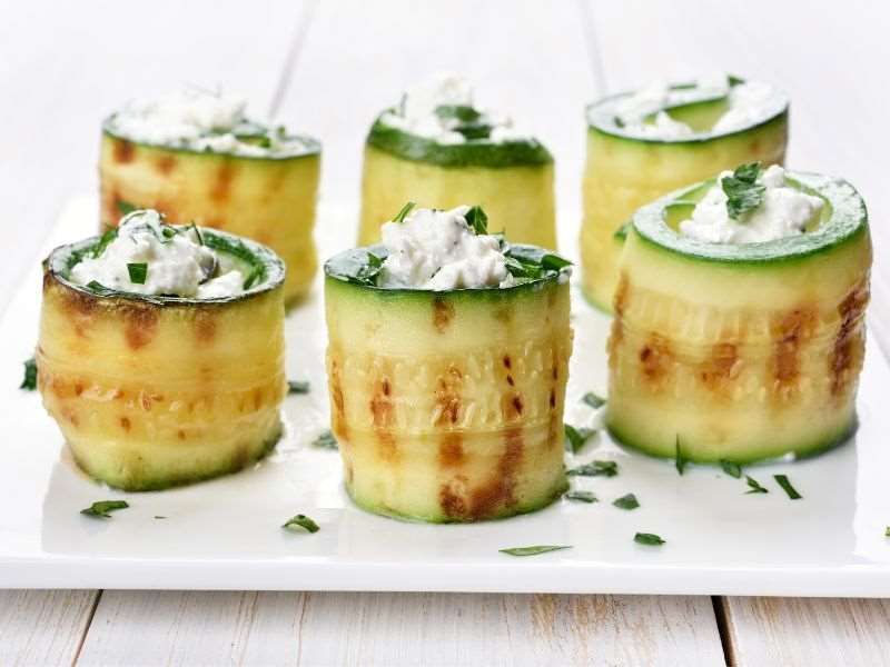 involtini di zucchine con crema di anacardi