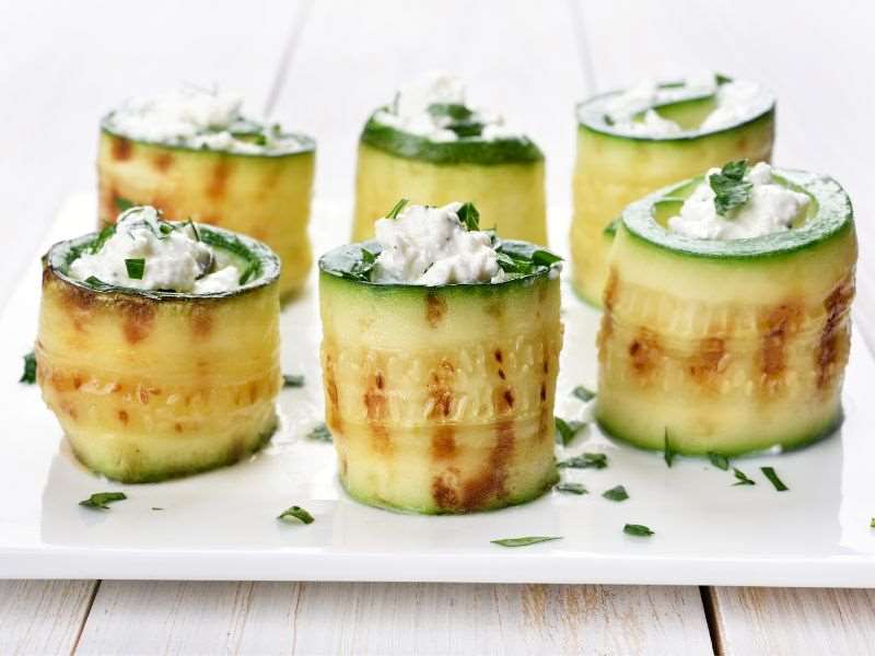 involtini di zucchine con crema di anacardi