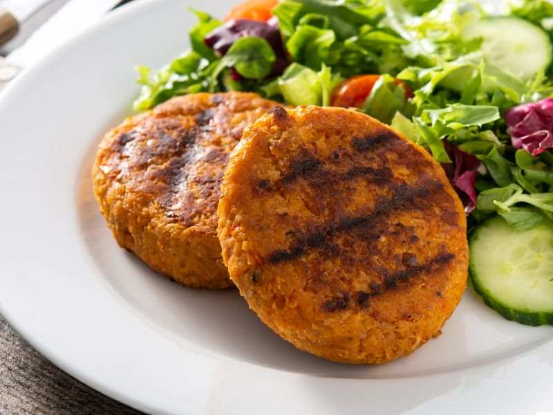 hamburger di ceci vegani