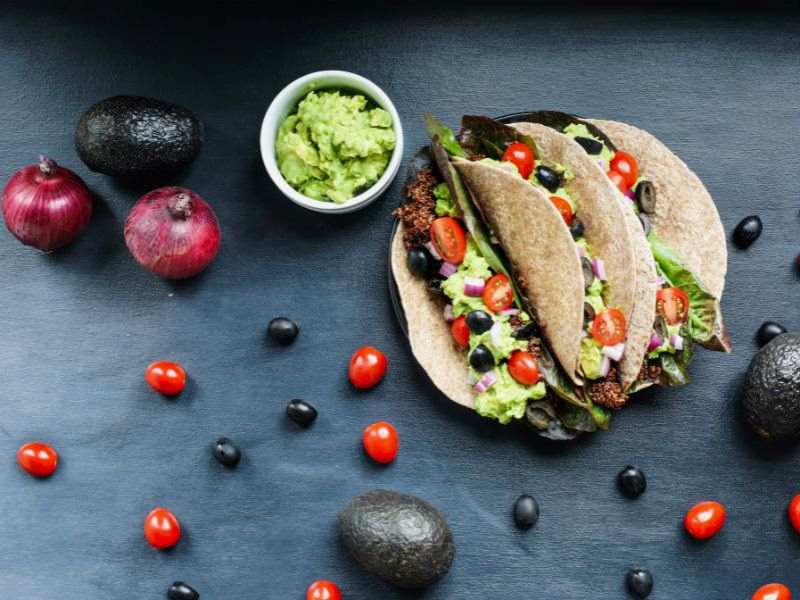 tacos vegan di cavolfiore